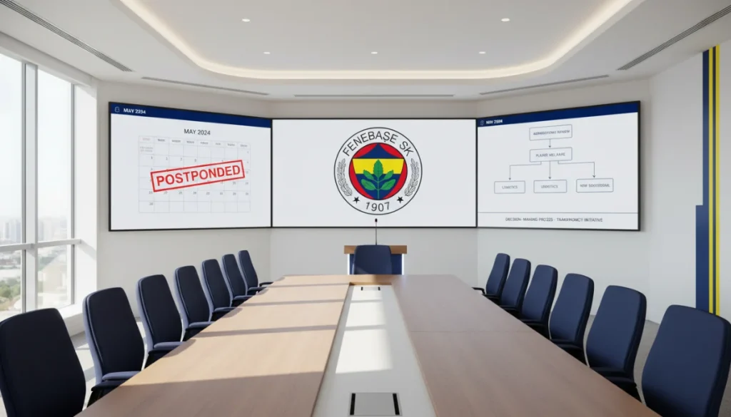 Fenerbahçe Yüksek Divan Kurulu Toplantısının Tarihi Yenilendi