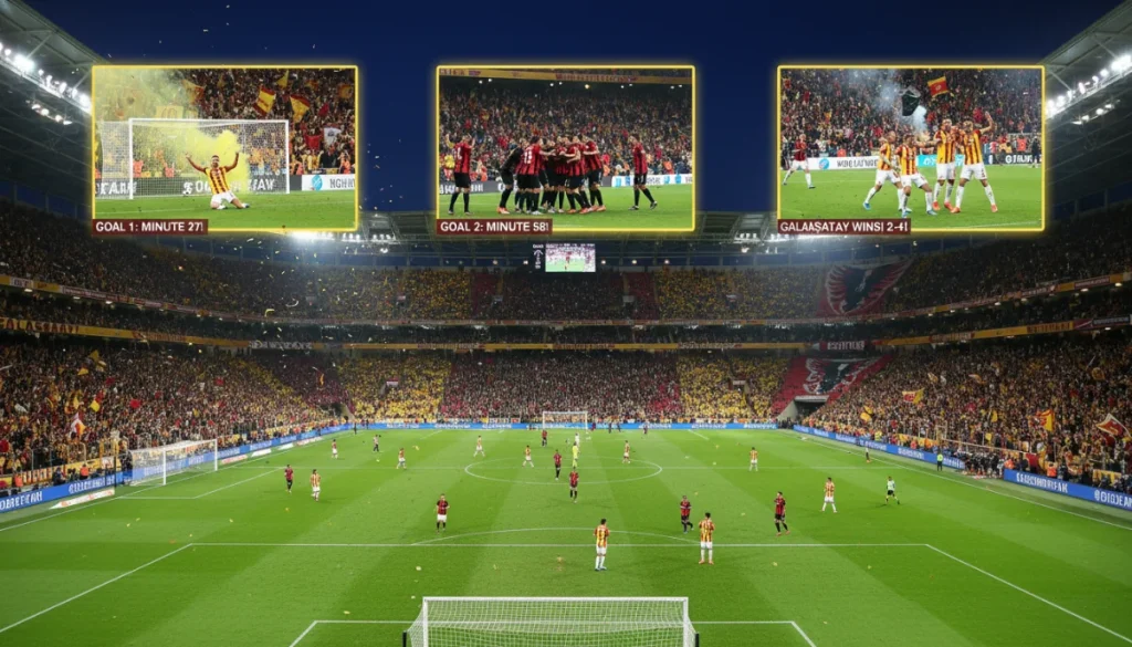 Galatasaray, Fenerbahçe’yi 3-0 Geçerek Şampiyonluk Yolunda Kritik Bir Avantaj Sağladı